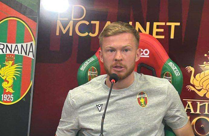 il centrocampista irlandese, Ed McJannet, potrebbe partire dall'inizio al Viviani di Potenza