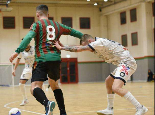 De Michelis in azione ( foto Emanuele Ubaldi da pagina fb di TIP Futsal Ternana )