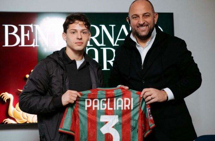 Marco Pagliari con il direttore dell'area tecnica   Diego Foresti