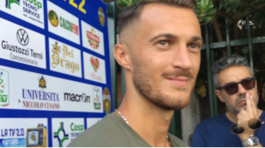 Ternana, Donnarumma e le sue prime parole da Acquasparta-Videointervista