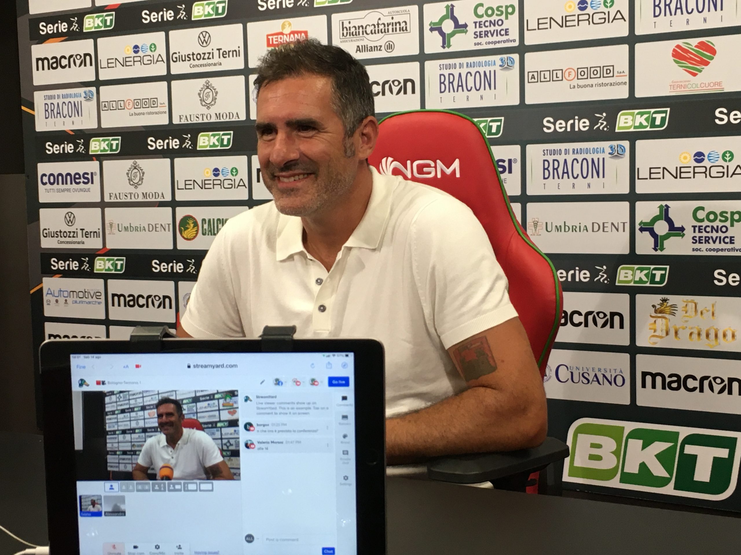 Lucarelli:” No, non cambio modulo di gioco! “ video
