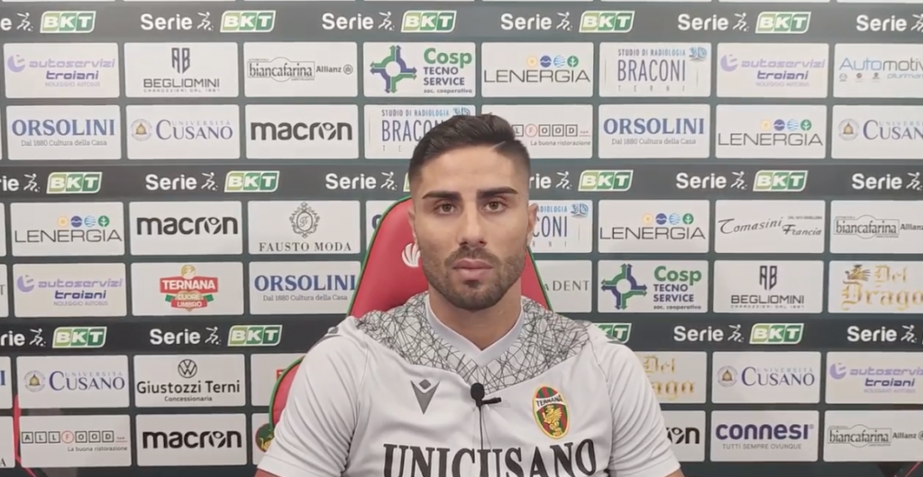 Ternana, Capuano:” La proposta della società rossoverde è stata quella più convincente”-VIDEO