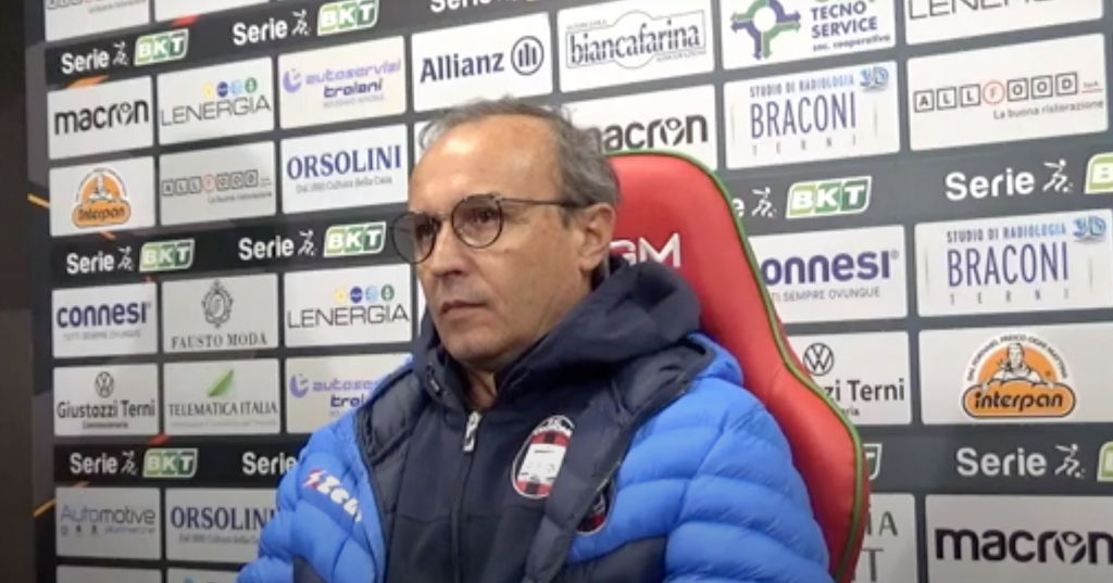 Ternana-Crotone, Marino: ” Non si possono perdere partite così !”