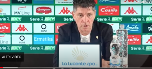Bari-Ternana, Vanigli”Partita sofferta ma è un punto importante”-Video