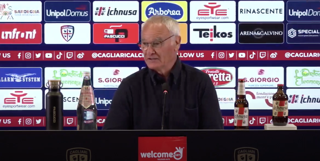 CLAUDIO RANIERI:”La Ternana sa quello che vuole ma noi abbiamo bisogno di punti!”-VIDEO