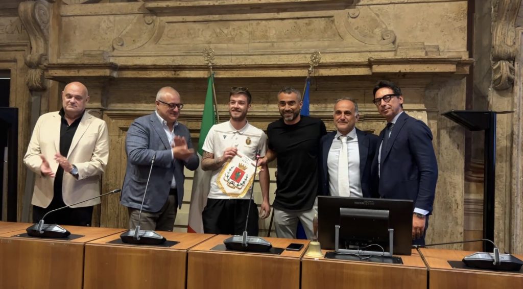 Festeggiata in Comune la promozione della Generali Ternana Futsal-Video