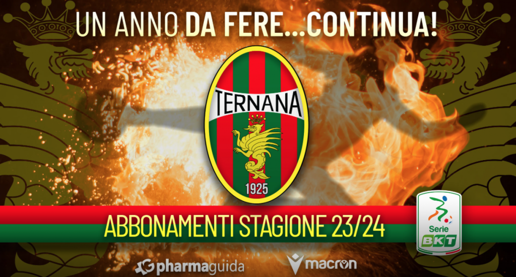 Ternana, riparte la campagna abbonamenti