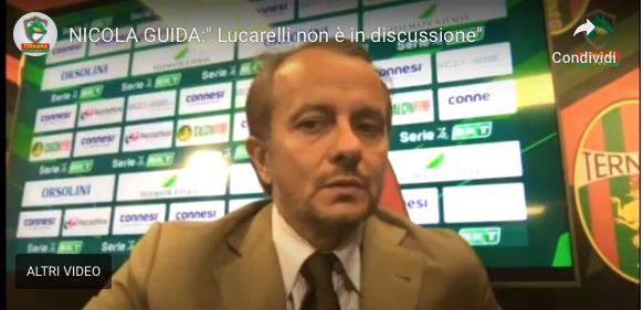 Nicola Guida:” Lucarelli non è in discussione “-VIDEO