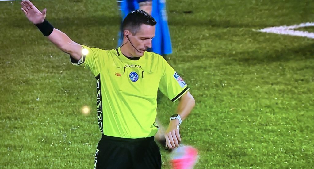 Partita molto difficile per l’ arbitro Minelli