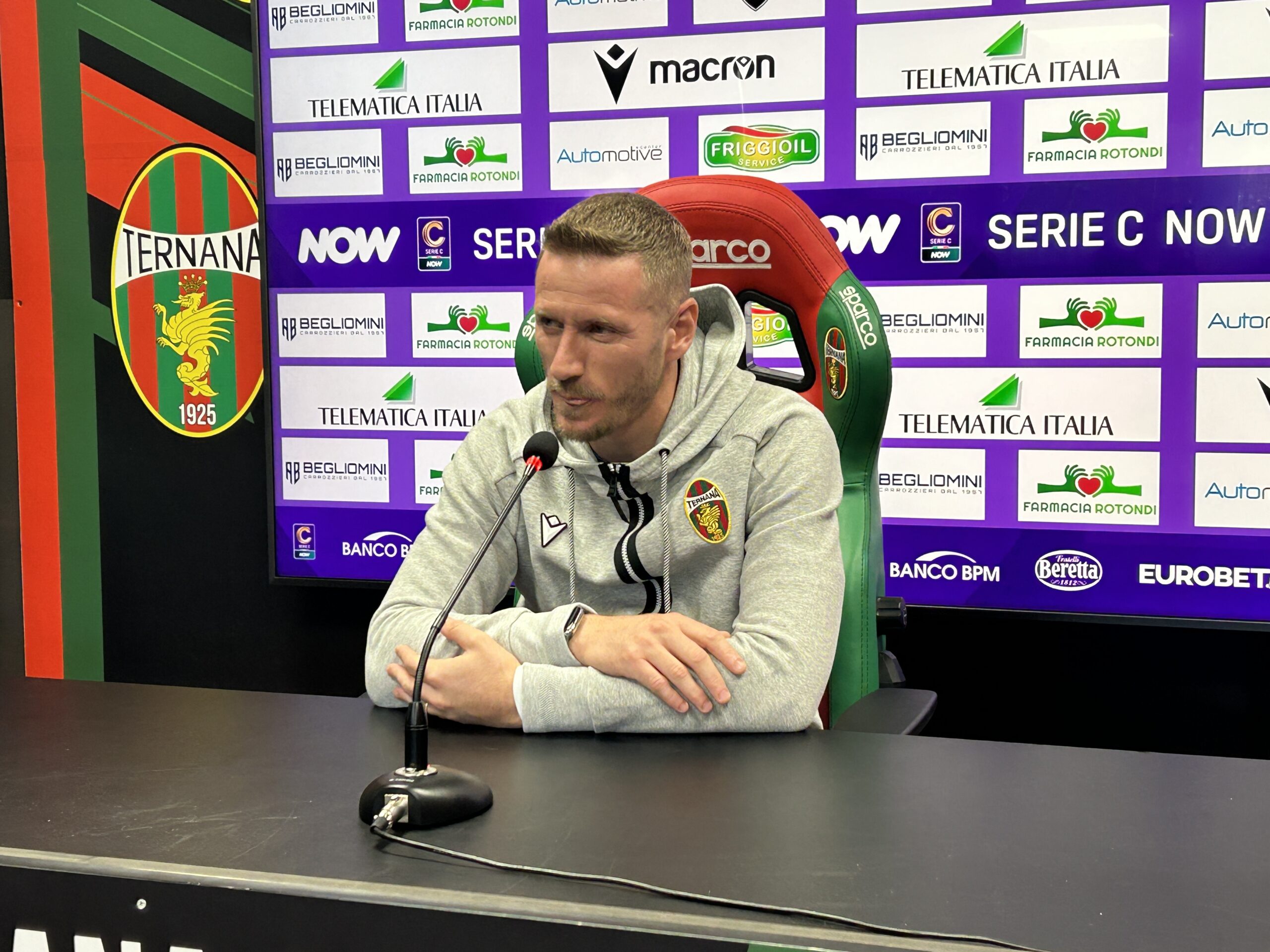ABATE PRE TERNANA – LUCCHESE:” Dobbiamo essere più determinanti nella fase conclusiva”-VIDEO