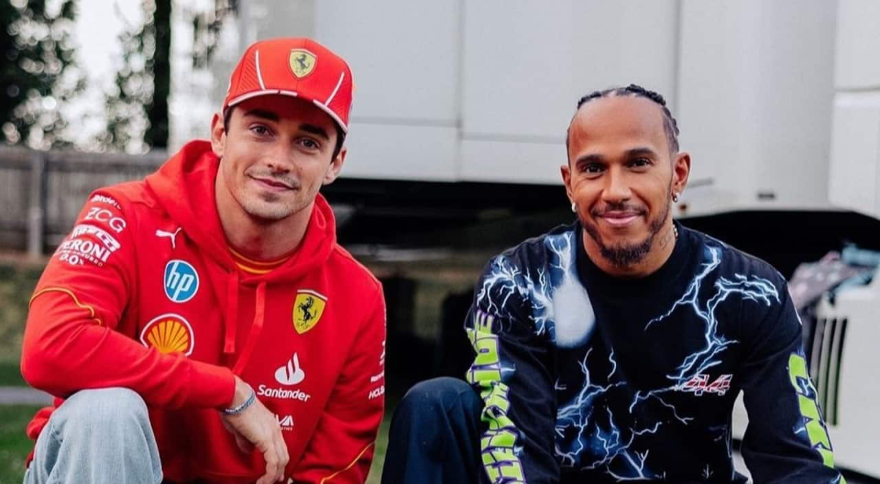 Charles Leclerc e Lewis Hamilton - Foto profilo Instagram di Lewis - Ternanatime.com