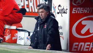 Carlo Ancelotti da allenatore del Milan - Foto Lapresse - Ternanatime.com