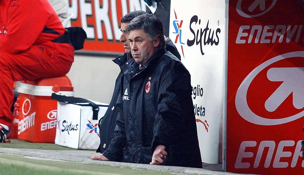 Carlo Ancelotti da allenatore del Milan - Foto Lapresse - Ternanatime.com