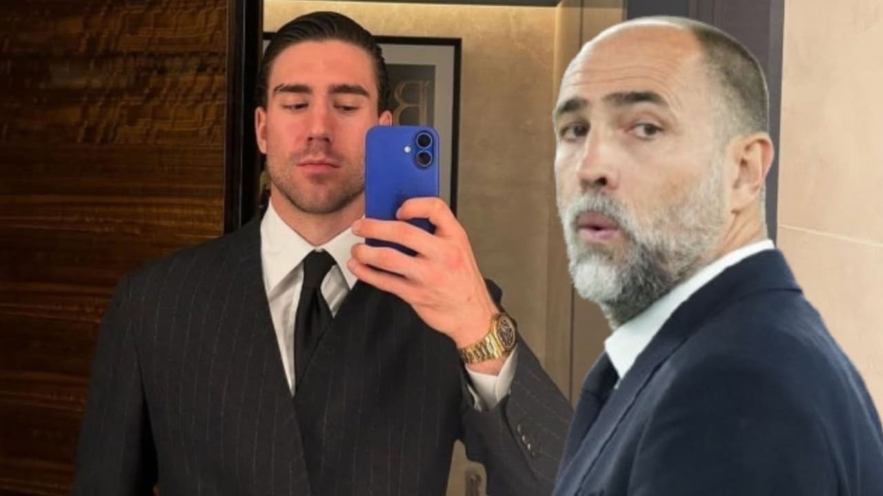 Dusan Vlahovic e Igor Tudor - Foto Lapresse - Ternanatime.com