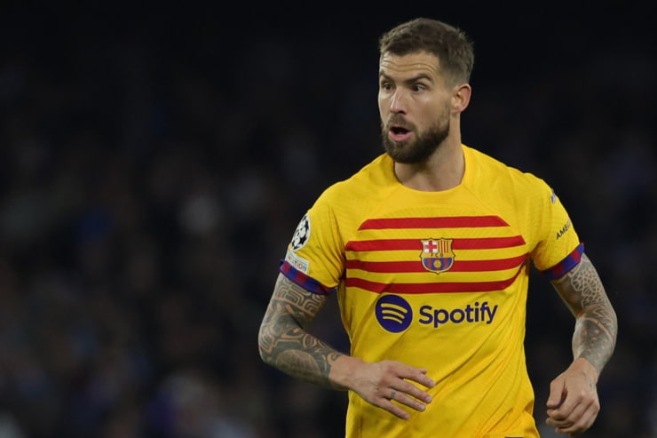 Inigo Martinez in campo con la maglia del Barcellona - Foto Lapresse - Ternanatime.com