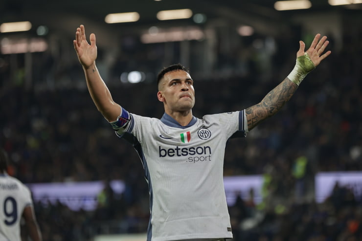 Lautaro Martinez a segno con la maglia dell'Inter - Foto Lapresse - Ternanatime.com