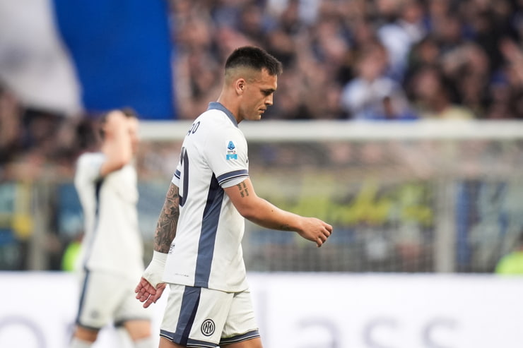 Lautaro Martinez in campo con la maglia dell'Inter - Foto Lapresse - Ternanatime.com