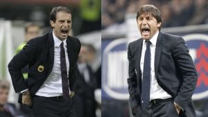 Max Allegri e Antonio Conte - Foto Lapresse - Ternanatime.com