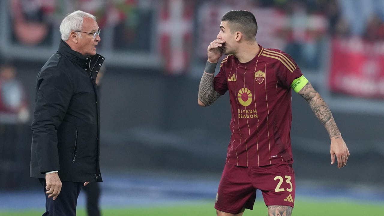 Claudio Ranieri e Gianluca Mancini a confronto - Foto Lapresse - Ternanatime.com