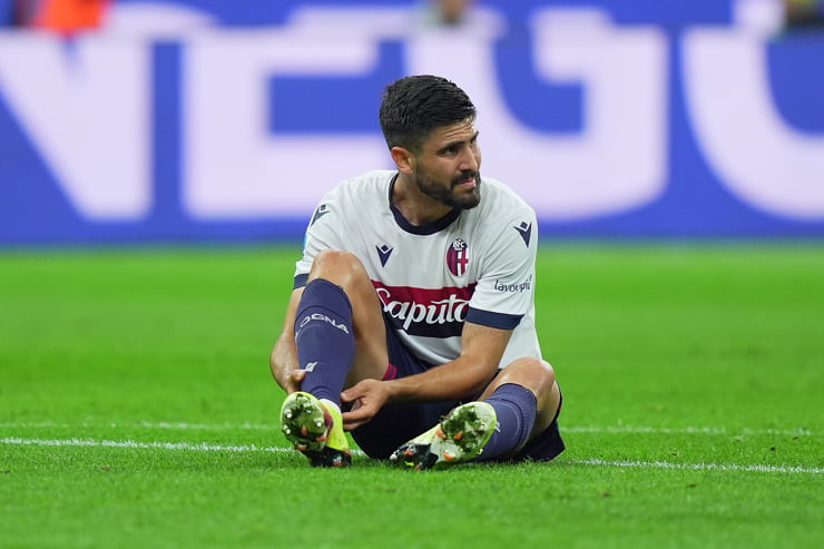 Erlic in campo con la maglia del Bologna - Foto Lapresse - Ternanatime.com