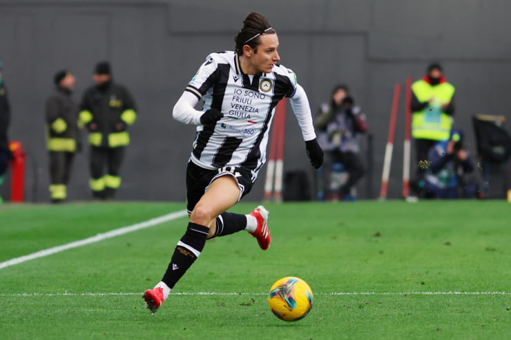 Florian Thauvin in campo con la maglia dell'Udinese - Foto Lapresse - Ternanatime.com