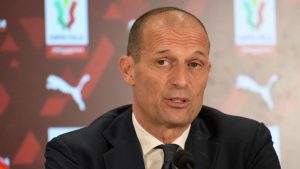 Max Allegri in conferenza - Foto Lapresse - Ternanatime.com