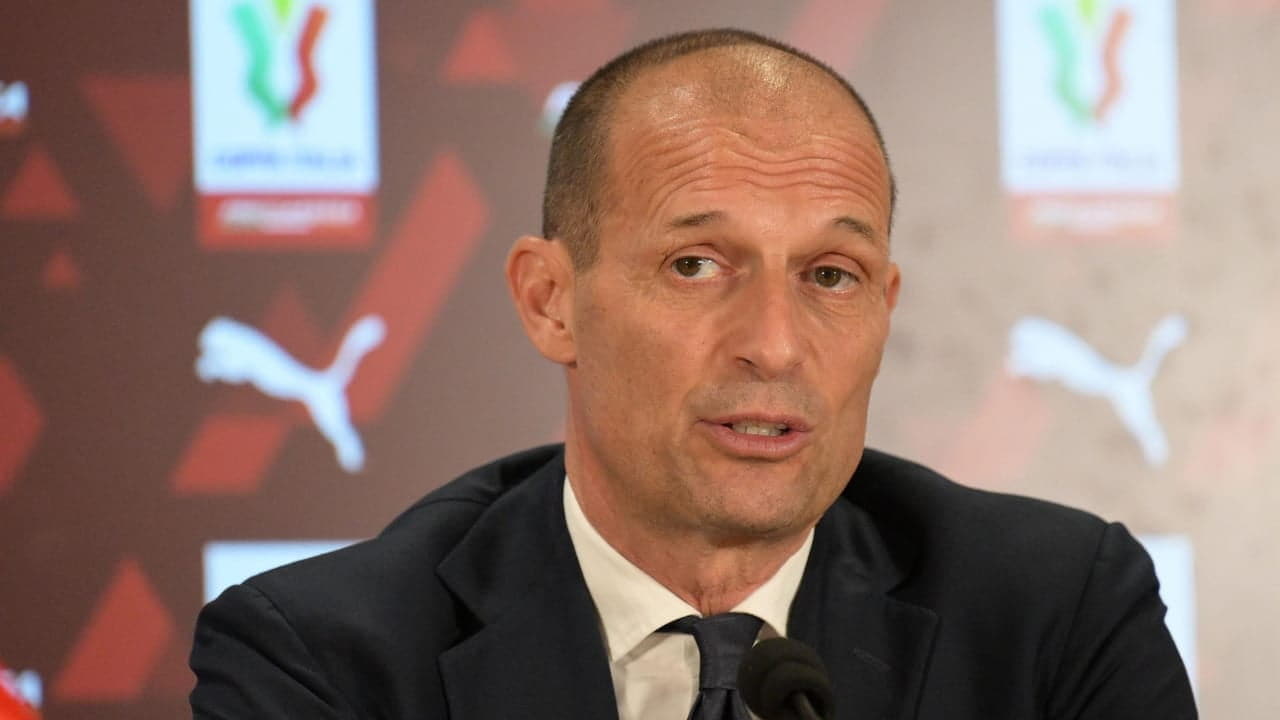 Max Allegri in conferenza - Foto Lapresse - Ternanatime.com