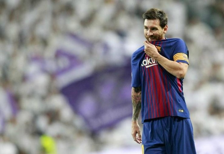 Leo Messi con la maglia del Barcellona