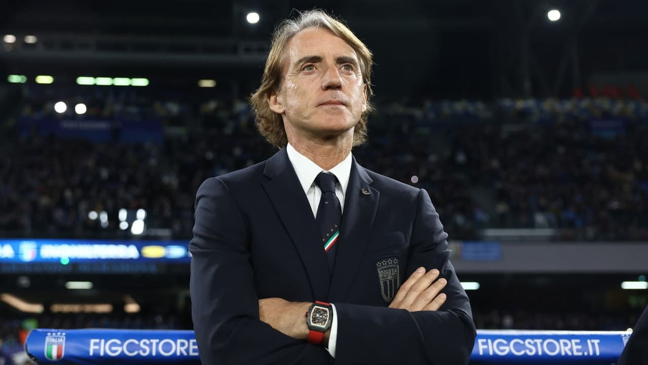 Roberto Mancini a bordo campo - Foto Lapresse - Ternanatime.com