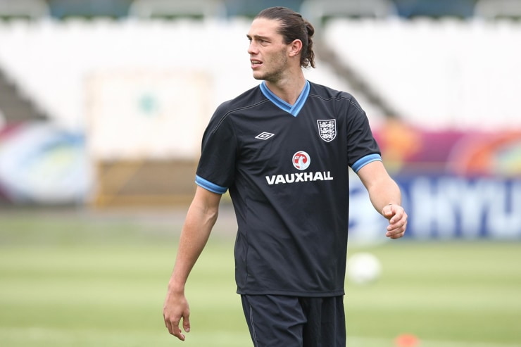Andy Carroll nel ritiro della Nazionale inglese - Foto Lapresse - Ternanatime.com