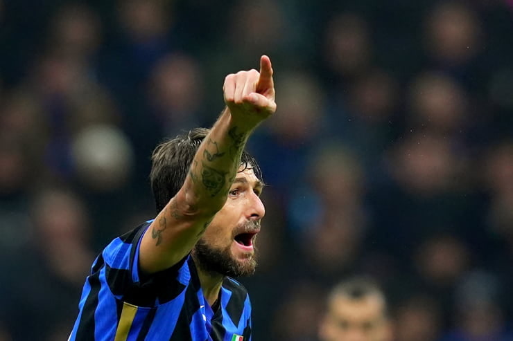 Francesco Acerbi in campo con la maglia dell'Inter - Foto Lapresse - Ternanatime.com