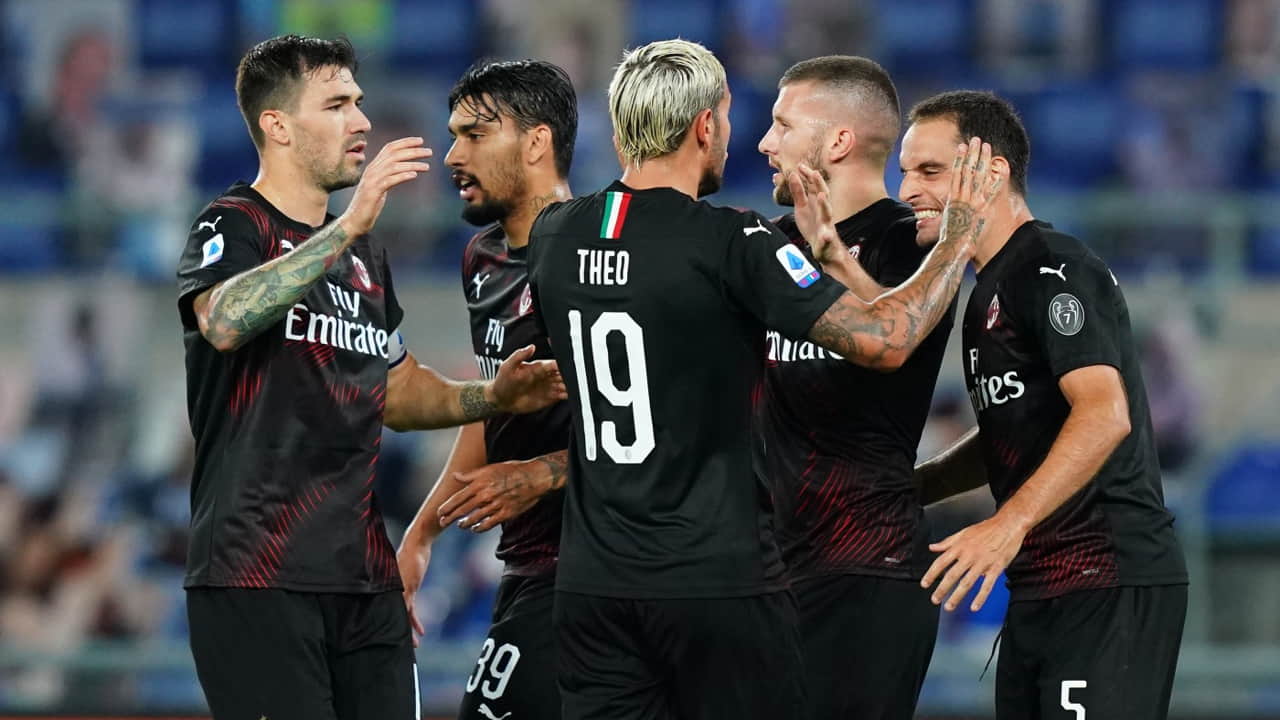 I giocatori del Milan festeggiano una rete - Foto Lapresse - Ternanatime.com