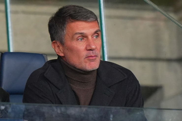 Paolo Maldini in tribuna - Foto Lapresse - Ternanatime.com