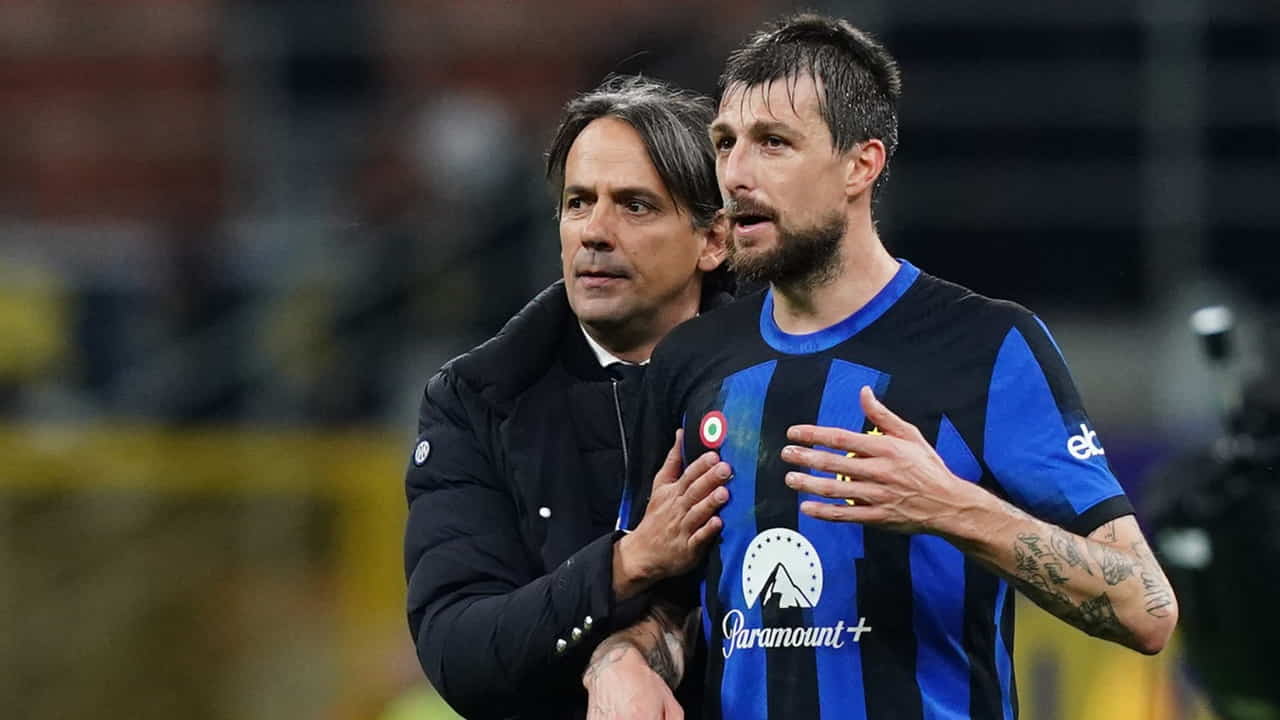 Simone Inzaghi e Francesco Acerbi - Foto Lapresse - Ternanatime.com