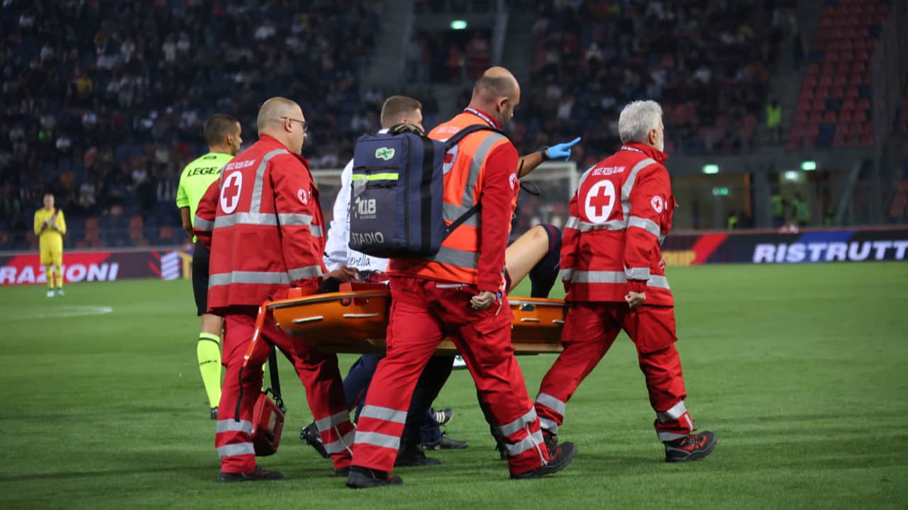 Il giocatore infortunato - Foto Lapresse - Ternanatime.com