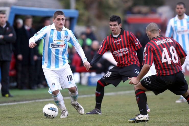 Marco Verratti con la maglia del Pescara - Foto Lapresse - Ternanatime.com