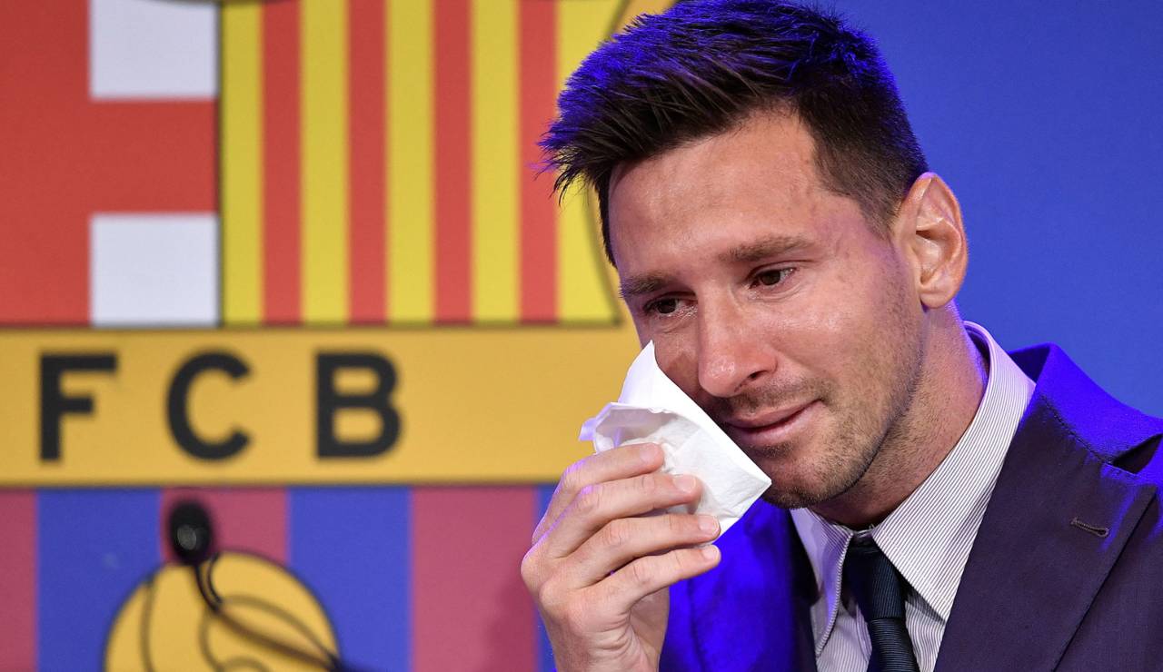 Messi il giorno dell'addio al Barcellona