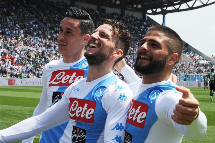 Il tridente del Napoli che ha fatto sognare i tifosi