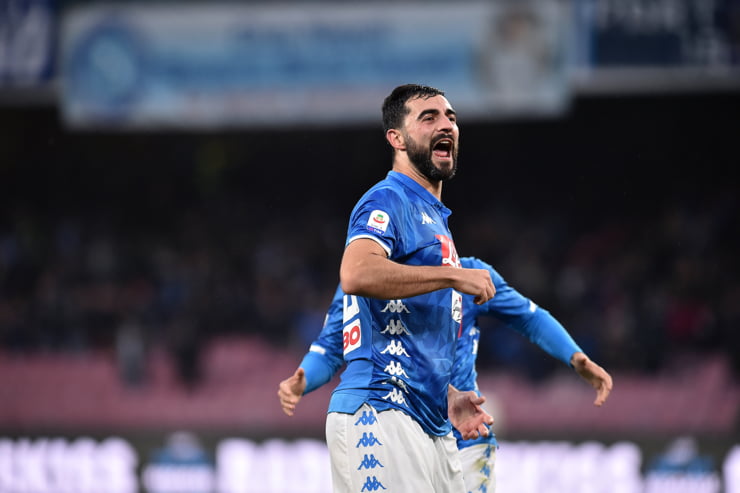 Raul Albiol in campo con la maglia del Napoli - Foto Lapresse - Ternanatime.com