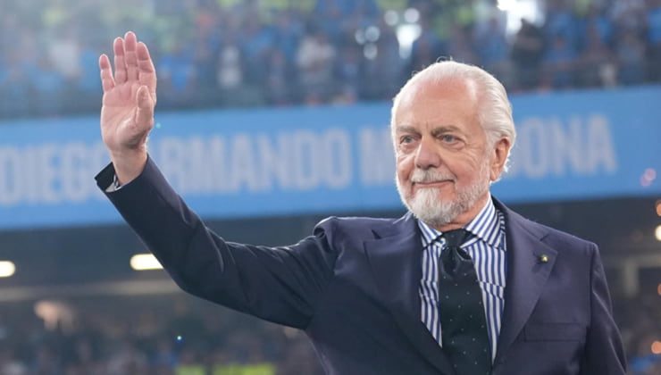 Aurelio De Laurentiis al Maradona - Foto Lapresse - Ternanatime.com