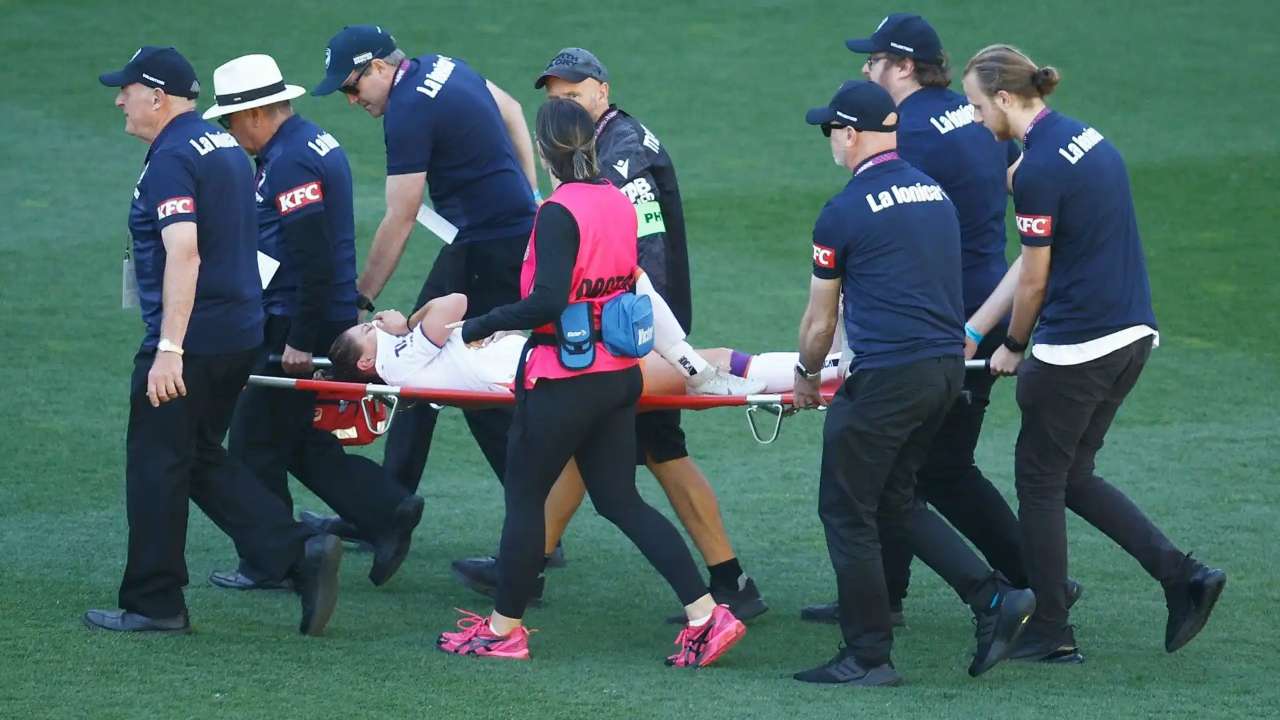 Brutto infortunio per un calciatore