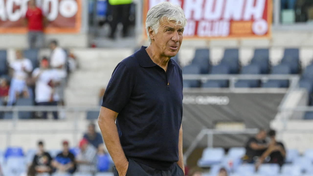 Gian Piero Gasperini all'Olimpico - Foto Lapresse - Ternanatime.com