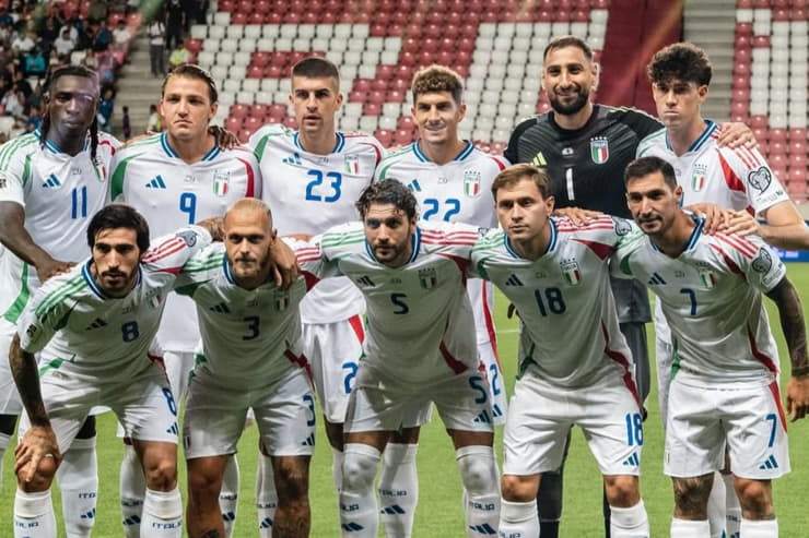 Gli undici dell'Italia che hanno sfidato Israele - Foto Instagram - Ternanatime.com