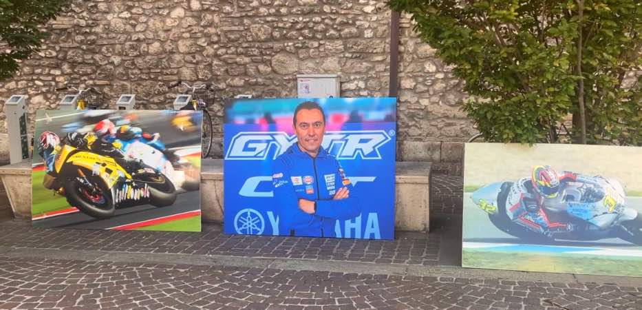 Ricordando Mirko, le sue moto in esposizione in Piazza Europa-videointervista