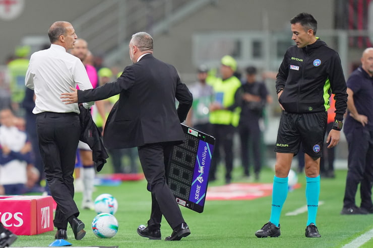 La reazione di Max Allegri - Foto Lapresse - Ternanatime.com