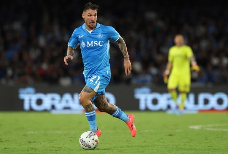 Mattia Politano in campo con la maglia del Napoli - Foto LaPresse - Ternanatime.com