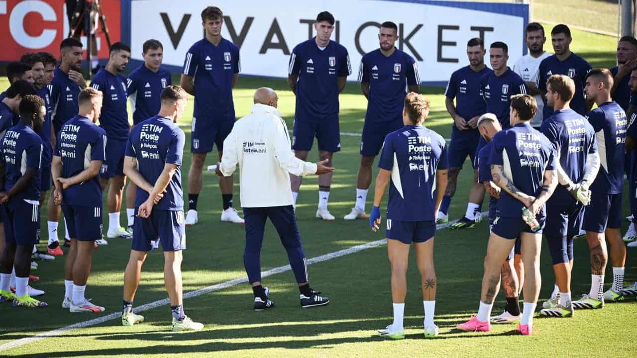 La Nazionale italiana in allenamento a Coverciano - Foto LaPresse - Ternanatime.com