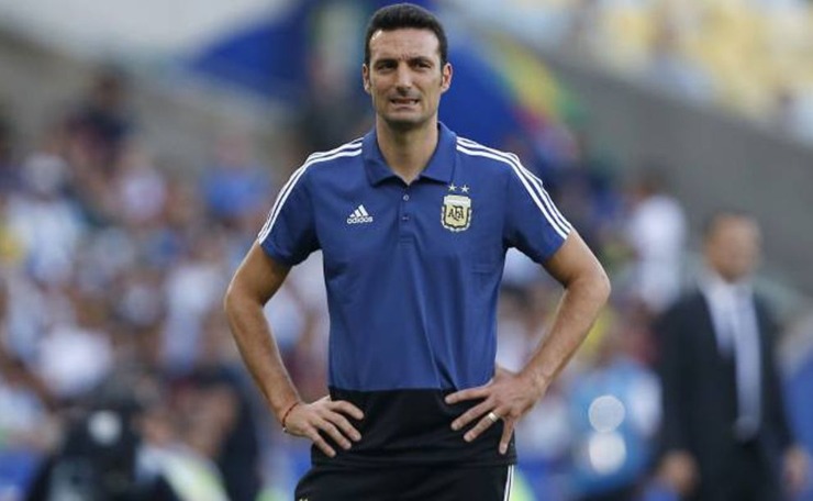 Il CT dell'Argentina Lionel Scaloni