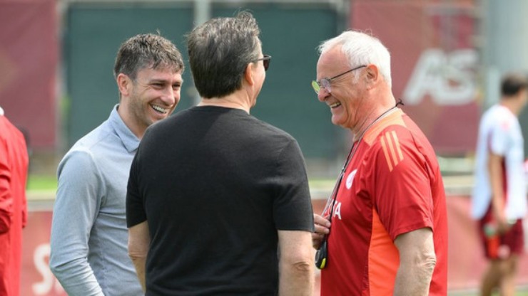 Friedkin e Ranieri sorridono