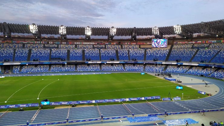 Lo stadio Maradona a Napoli